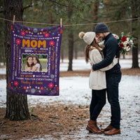 Custom Blanket – I Love You Mom Heartfelt Gift - TreasuredTale