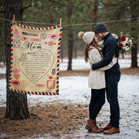 Blanket – Mom Gift from Child with Love and Support - TreasuredTale