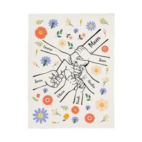 Personalized Kids Hands Blanket for Mom - TreasuredTale