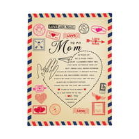 Blanket – Mom Gift from Child with Love and Support - TreasuredTale