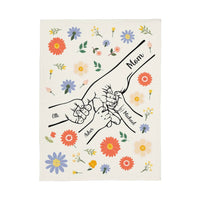 Personalized Kids Hands Blanket for Mom - PHOTO 3 - TreasuredTale