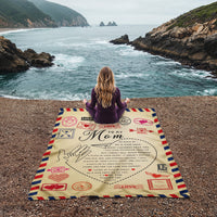 Coral Fleece Blanket (Portrait) for Mom - Mother's Day Gift