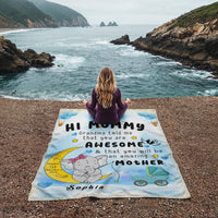 Coral Fleece Blanket (Portrait) for Mommy - 1st Mother's Day