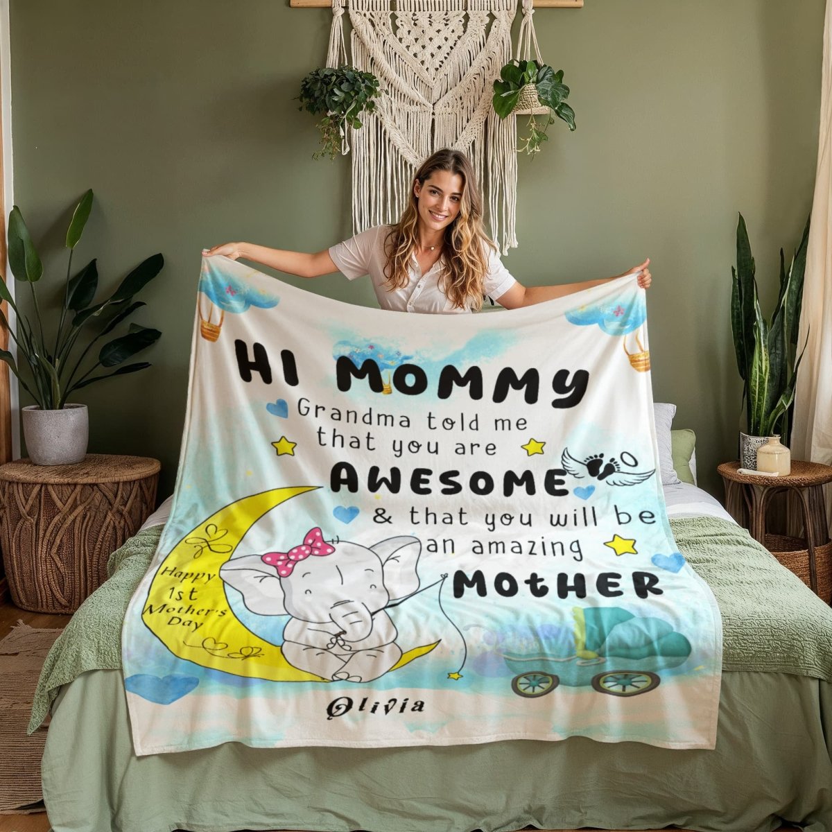 Blanket – First Mother's Day Gift from Baby to Mom - TreasuredTale