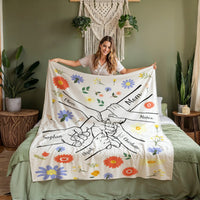 Personalized Kids Hands Blanket for Mom - PHOTO 5 - TreasuredTale