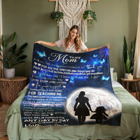 Coral Fleece Blanket (Portrait) for Mom from Daughter - Mother's Day Gift