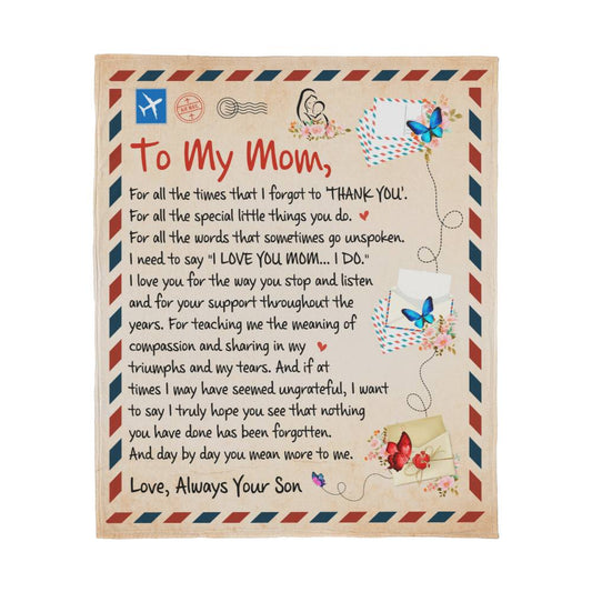 Cozy Blanket for Mom from Son