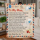 Cozy Blanket for Mom from Son - TreasuredTale