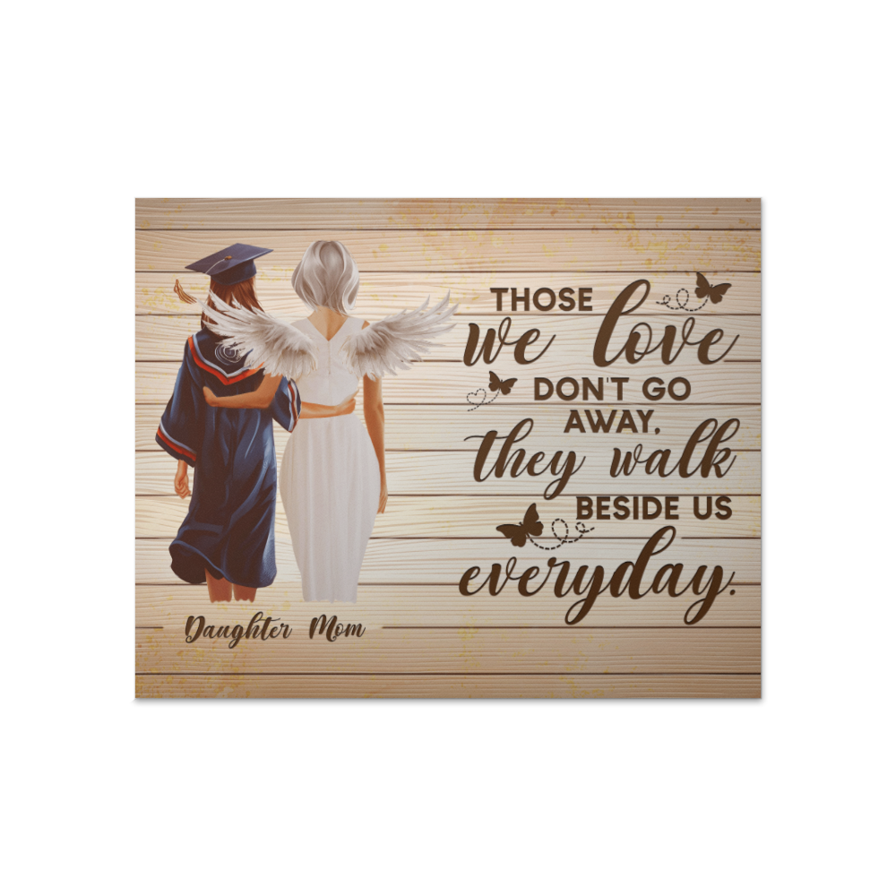 High Gloss Poster (5:4) - Graduation, Daughter & Mom Memorial, Those We Love