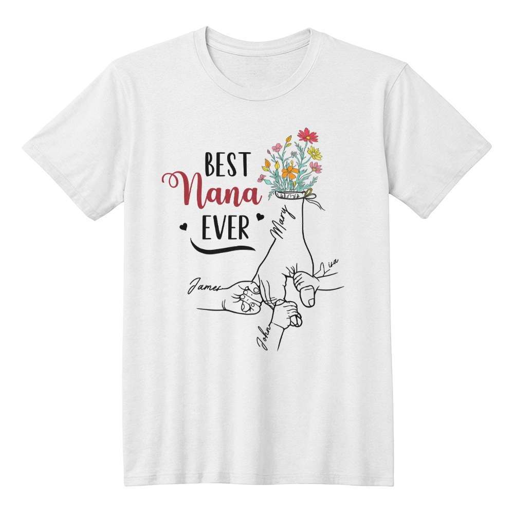 Personalized T-Shirt for Grandma from Grandkids - Mother's Day Gift