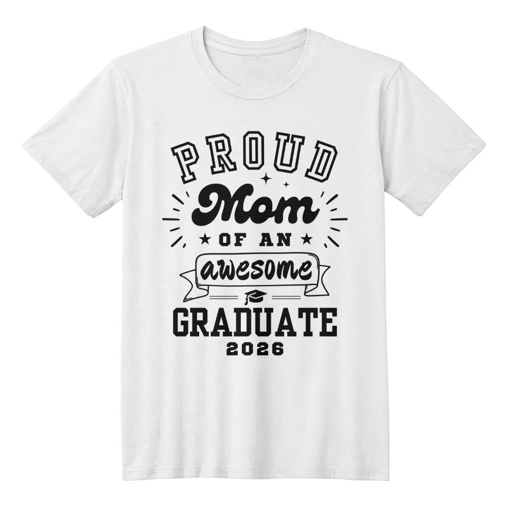 Bella + Canvas 3001 Unisex T-Shirt Front Print - Proud Mom
