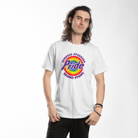 Unisex White T-Shirt Front Print - Pride