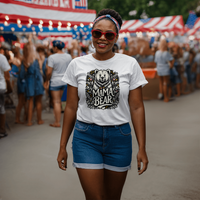 Unisex White T-Shirt Front Print for Mom - Mother's Day Gift - Mama Bear