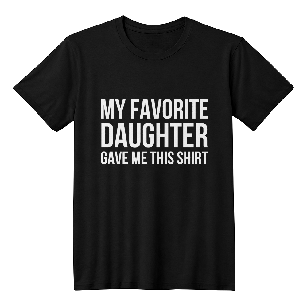 Unisex Black T-Shirt Front Print for Mom from Daughter - Mother's Day Gift