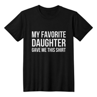 Unisex Black T-Shirt Front Print for Mom from Daughter - Mother's Day Gift