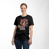 Unisex White, Black  T-Shirt Front Print for Mom - Mother's Day Gift - Mama Bear