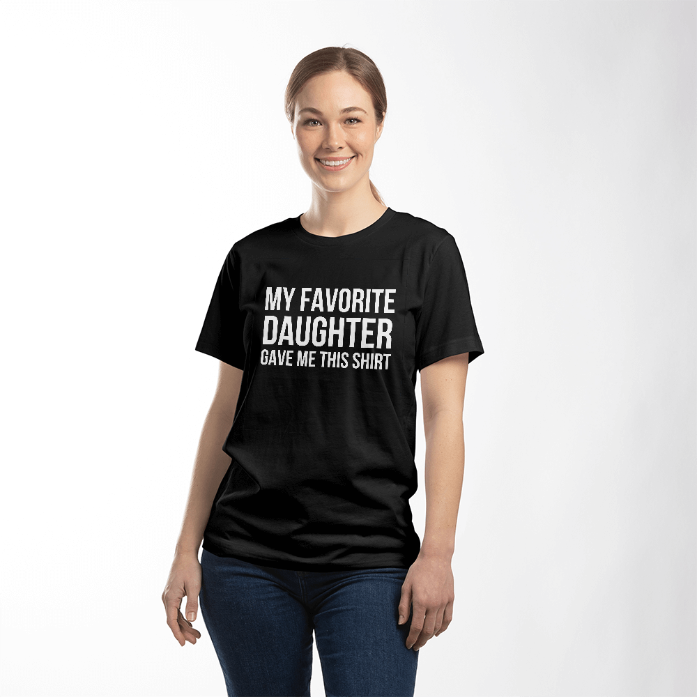 Unisex Black T-Shirt Front Print for Mom from Daughter - Mother's Day Gift