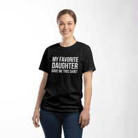 Unisex Black T-Shirt Front Print for Mom from Daughter - Mother's Day Gift