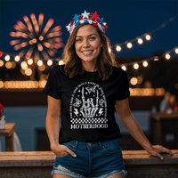 Black Unisex T-Shirt Front Print for Mom - Mother's Day Gift - Rocking Motherhood Apparel
