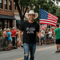 Bella + Canvas 3001 Unisex T-Shirt Front Print - You Can't Love Freedom & Hate Diversity