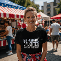 Unisex Black T-Shirt Front Print for Mom from Daughter - Mother's Day Gift