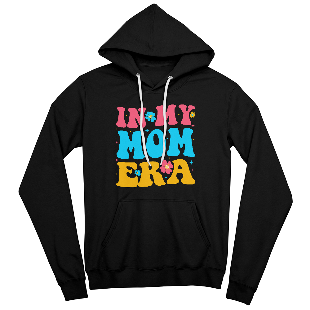 Unisex White, Black, Gray Unisex Pullover Hoodie Front Print for Mom - Mother's Day Gift - In My Mom Era