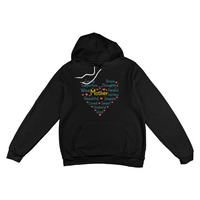 Unisex White, Black, Gray Unisex Pullover Hoodie Front Print for Mom - Mother's Day Gift - Mother