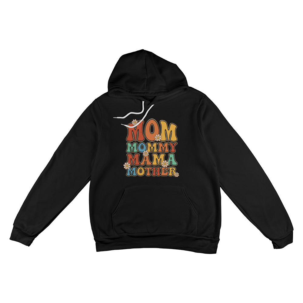 Unisex White, Black, Gray Unisex Pullover Hoodie Front Print for Mom - Mother's Day Gift - In My Mom Era