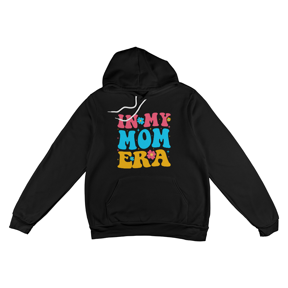 Unisex White, Black, Gray Unisex Pullover Hoodie Front Print for Mom - Mother's Day Gift - In My Mom Era