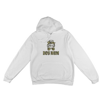 Unisex White, Black, Gray Unisex Pullover Hoodie Front Print for Mom - Mother's Day Gift - Boy Mom