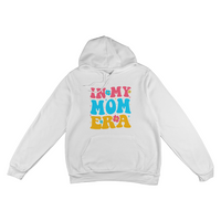 Unisex White, Black, Gray Unisex Pullover Hoodie Front Print for Mom - Mother's Day Gift - In My Mom Era