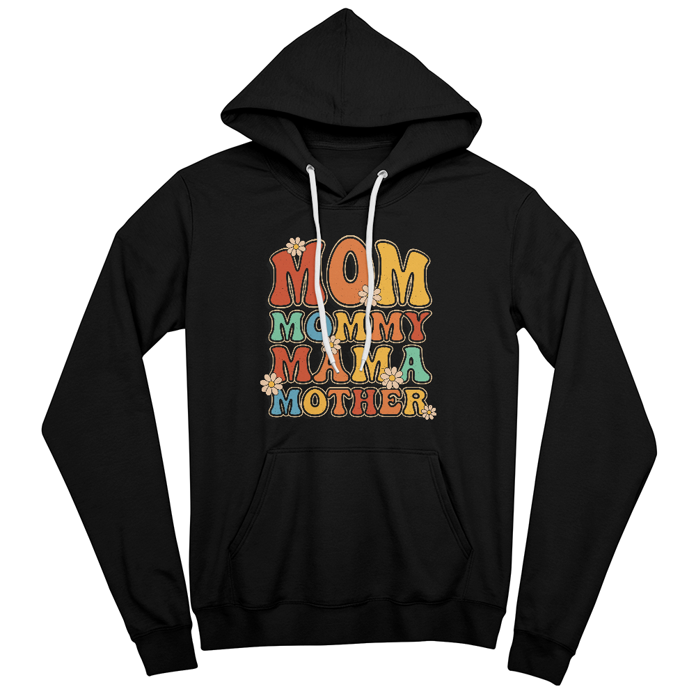 Unisex White, Black, Gray Unisex Pullover Hoodie Front Print for Mom - Mother's Day Gift - In My Mom Era