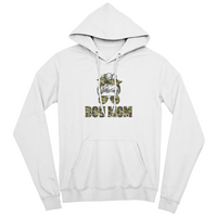Unisex White, Black, Gray Unisex Pullover Hoodie Front Print for Mom - Mother's Day Gift - Boy Mom