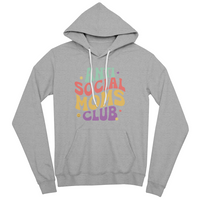 Unisex White, Black, Gray Unisex Pullover Hoodie Front Print for Mom - Mother's Day Gift - Anti Social Moms Club