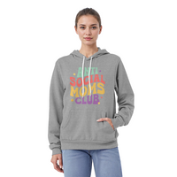Unisex White, Black, Gray Unisex Pullover Hoodie Front Print for Mom - Mother's Day Gift - Anti Social Moms Club