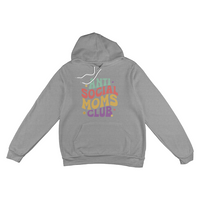 Unisex White, Black, Gray Unisex Pullover Hoodie Front Print for Mom - Mother's Day Gift - Anti Social Moms Club