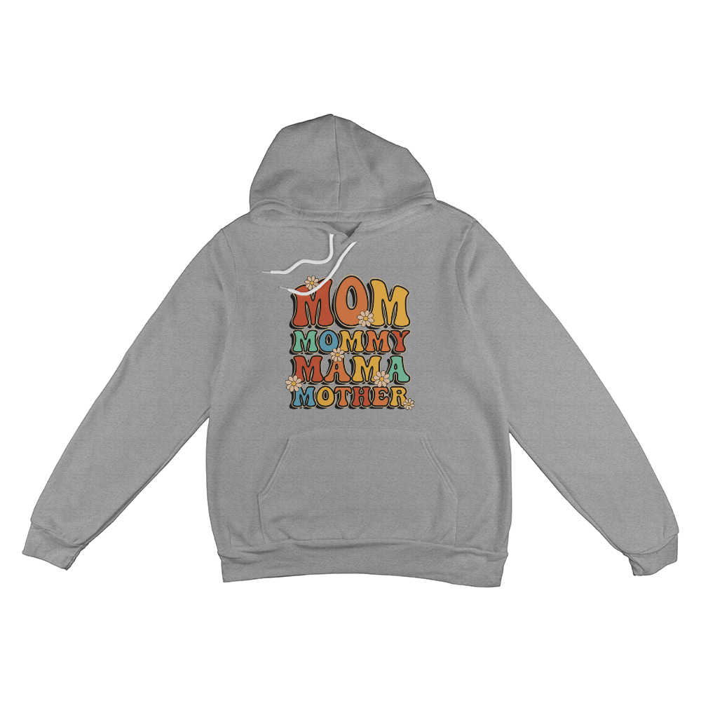 Unisex White, Black, Gray Unisex Pullover Hoodie Front Print for Mom - Mother's Day Gift - In My Mom Era