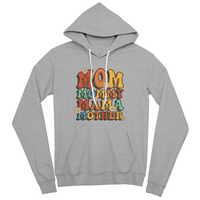 Unisex White, Black, Gray Unisex Pullover Hoodie Front Print for Mom - Mother's Day Gift - In My Mom Era