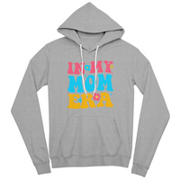 Unisex White, Black, Gray Unisex Pullover Hoodie Front Print for Mom - Mother's Day Gift - In My Mom Era