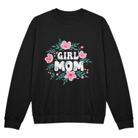 Bella + Canvas 3945 Unisex Black, Gray Unisex Crewneck Sweatshirt Front Print for Mom - Mother's Day Gift - Wife Mom Boss