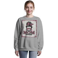 Bella + Canvas 3945 Unisex White, Black, Gray Unisex Crewneck Sweatshirt Front Print for Mom - Mother's Day Gift - Wife Mom Boss