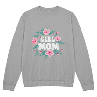 Bella + Canvas 3945 Unisex Black, Gray Unisex Crewneck Sweatshirt Front Print for Mom - Mother's Day Gift - Wife Mom Boss