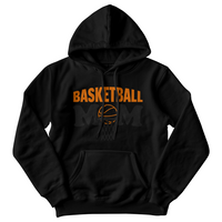 Gildan 18500 Unisex White Hooded Sweatshirt Front Print - Mother's Day Gift - Basketball Mom