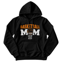 Gildan 18500 Unisex Black Hooded Sweatshirt Front Print - Mother's Day Gift - Basketball Mom