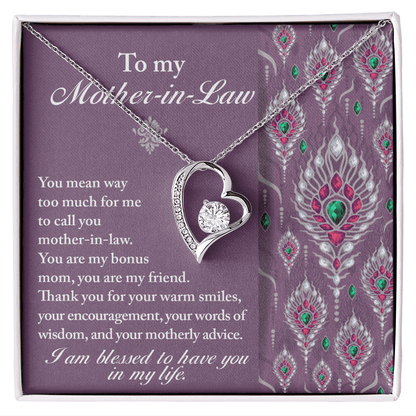 Interlocking Hearts Necklace – Daughter - in - Law Bonus Mom Gift - TreasuredTale