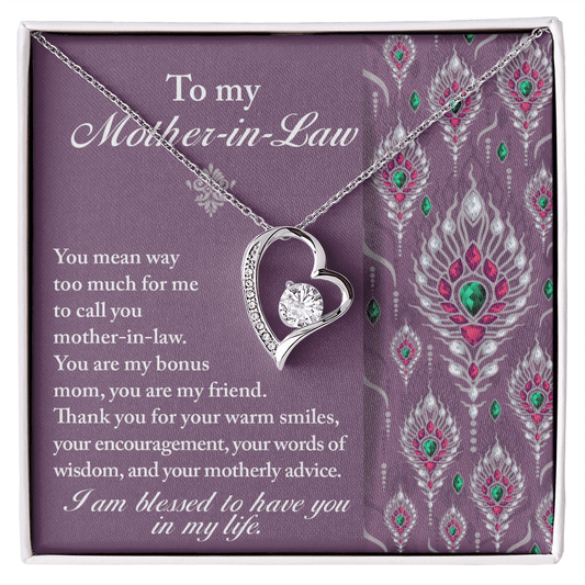 Interlocking Hearts Necklace – Daughter - in - Law Bonus Mom Gift - TreasuredTale