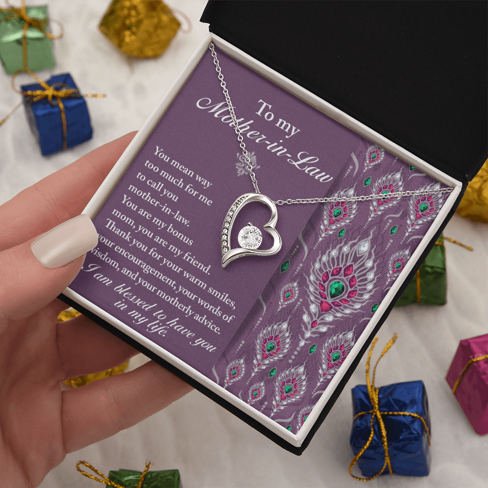 Interlocking Hearts Necklace – Daughter - in - Law Bonus Mom Gift - TreasuredTale