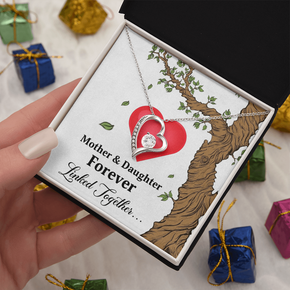 Forever Love Necklace for Mom from Daughter - Mother's Day Gift - Mother & Daughter Forever