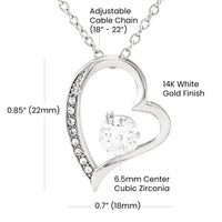 Forever Love Necklace for Mom from Daughter - Mother's Day Gift - Mother & Daughter Forever