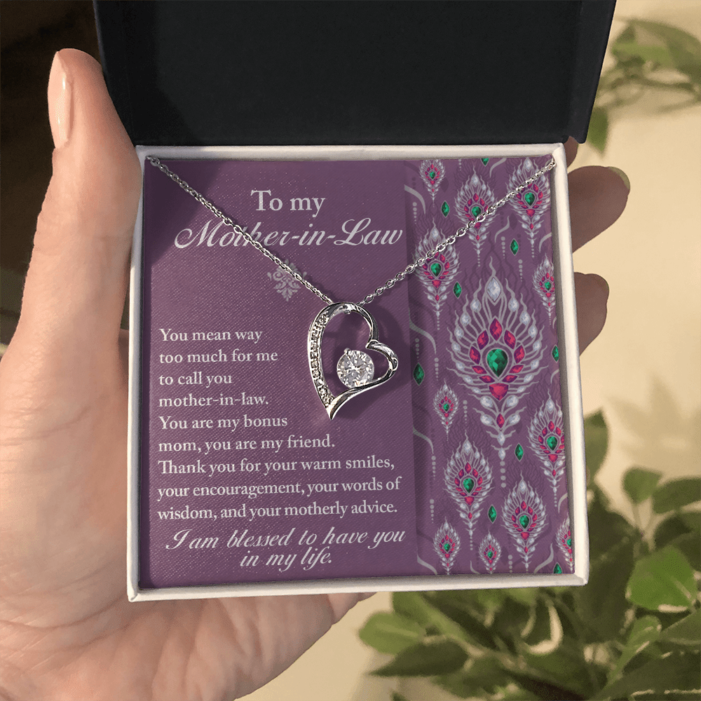 Interlocking Hearts Necklace – Daughter - in - Law Bonus Mom Gift - TreasuredTale